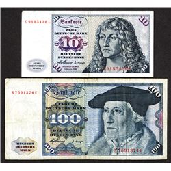 Deutsche Bundesbank Issued Notes. 1960.