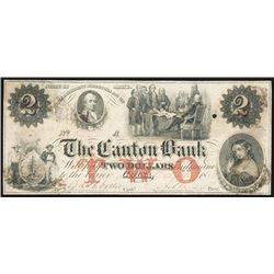 Canton Bank Obsolete Banknote.