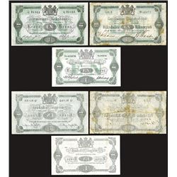 Sweriges Riksbank, 1869-1921 Issue, Trio of Issued Banknotes