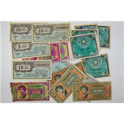 WWII military Currencies