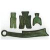 Image 1 : Chinese knife and shoe.