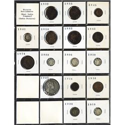 Straits Settlements, East India Co. and India Straits Coin Assortment.