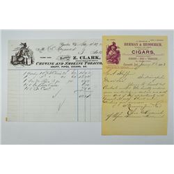 Cigar and Tobacco related Letterheads.