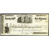 Image 1 : Adams & Co., 1854 Certificate of Deposit, Gold Rush Related Fiscal item.