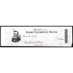 First National Bank Continental BNC Proof Draft From ABN Archives ca.1860-70's.