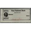 Image 1 : First National Bank, Ironton, Ohio Proof Draft.