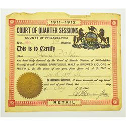 Philadelphia Liquor License