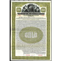Mason Tire & Rubber Co. Specimen Bond.