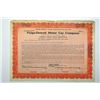 Image 1 : Paige-Detroit Motor Car Co. 1927 Specimen Stock Certificate.