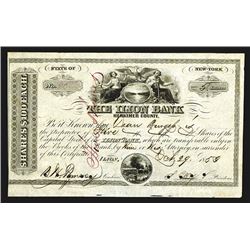 Ilion Bank, 1853 Stock Certificate.