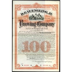 D.G.Yuengling, Jr. Brewing Co. 1887 Specimen Bond.