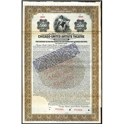 Chicago-United Artists Theatre Corp., 1928 (Re-issued 1933) Specimen Bond.
