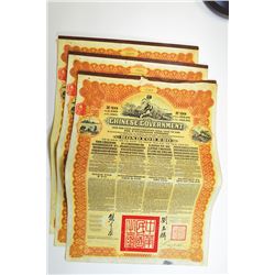 Chinese Government Gold Loan of 1913 Coupon Bond