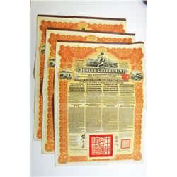 Chinese Government Gold Loan of 1913 Coupon Bond