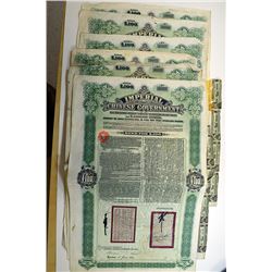 Imperial Chinese Government 1910 Tientsin-Pukow Railway Bond