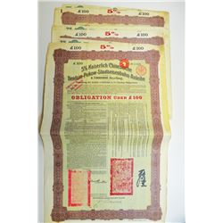 Tientsin-Pukow Railway 1908 Coupon Bond