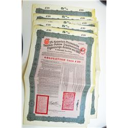 Tientsin-Pukow Railway 1910 Coupon Bond