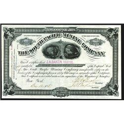 South Pacific Mining Co., 1881 Stock Certificate.