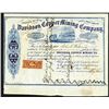 Image 1 : Davidson Copper Mining Co. 1867 Stock Certificate