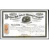 Image 1 : Bunker Hill Silver Mining Co. 1865 Stock Certificate.