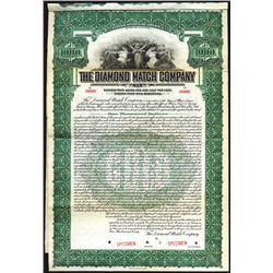 Diamond Match Co., 1920 Specimen Bond.