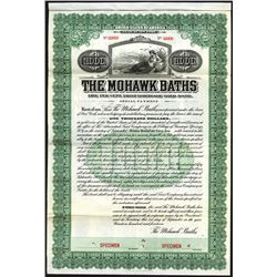 Mohawk Baths, 1914 Specimen Bond.
