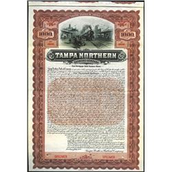 Tampa Northern Railroad Co., 1906, $1000 Specimen Bond.