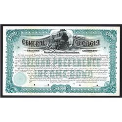 Central of Georgia Railway Co., 1895, $1000 Specimen Bond.