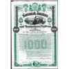 Image 1 : Savannah, Americus and Montgomery Railway, 1889, $1000 Specimen Bond.