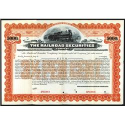 Railroad Securities Co. Bond.
