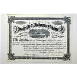 Dunleith & Dubuque Bridge Co. 1895.