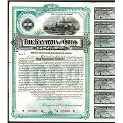 Kanawha and Ohio Railway Co. Bond.