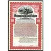 Image 1 : Minnesota and South Dakota Railway Co. 1900 Specimen Bond.