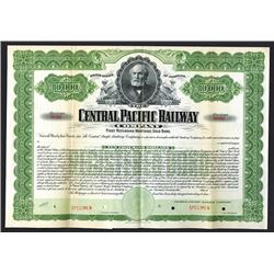 Central Pacific Railway Co. Specimen Bond.