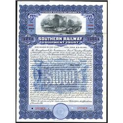 Southern Railway Equipment Trust, 1916 Specimen 4 1/2% Bond.