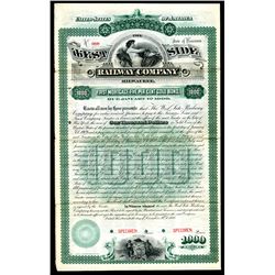 West Side Railway Co., 1888 Specimen Bond.