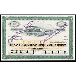 San Francisco and San Joaquin Valley Railway Company.