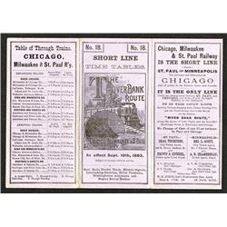 Chicago, Milwaukee & St. Paul Railway Timetable #18.