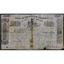 California State Bond, 1854 Issue, Expeditions Against the Indians, For War Indebtedness.