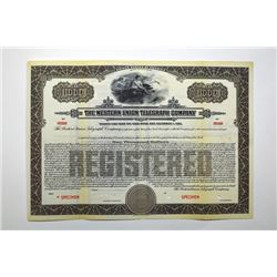 Western Union Telegraph Co., 1926 Specimen Bond.