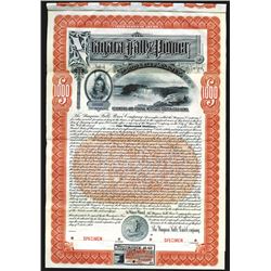 Niagara Falls Power Co. 1909 Specimen Bond.