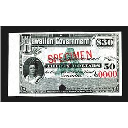 Hawaiian Specimen Government Bond coupon ca. 1890's