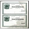 Image 1 : Bank of Kentucky Proof Uncut Check Pair.