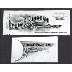 Lydia E. Pinkham Medicine Co. Letterhead and corner card Proofs and Specimens