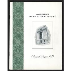 American Bank Note Co. Annual Report for 1974.