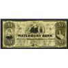 Image 1 : Waterbury Bank, 1859 Issued Banknote.