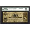 Image 3 : Waterbury Bank, 1859 Issued Banknote.