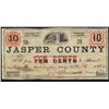 Image 1 : Jasper County, By Order of the Inferior Court, 1862 Obsolete Scrip Note.