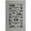 Image 1 : Bank of Bloomington Uncut Sheet of 4 Proprietary Proofs.