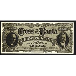 Cross & Banta, Show Printing Advertising Note, ca.1900-10.